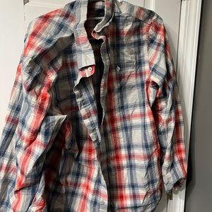 Mens the north face button flannel